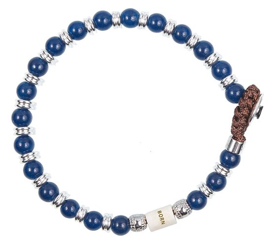 Bracciale Gerba Uomo Born in Acciaio Pietre dure BORN 26 - BORN 26